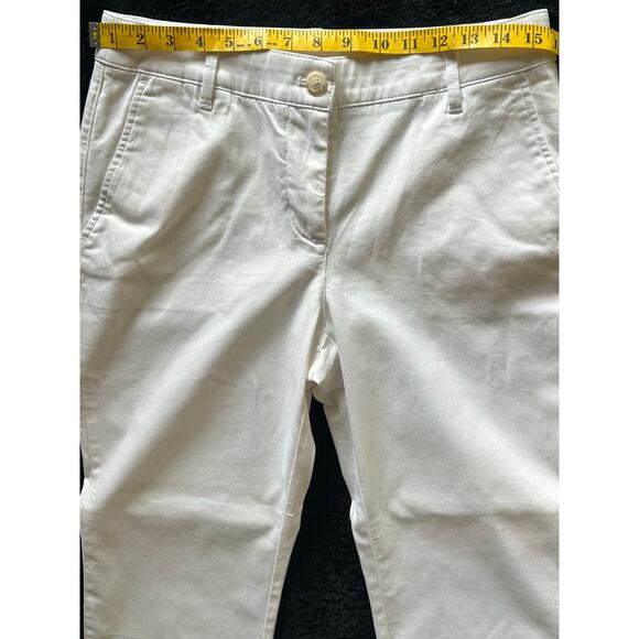 Tommy Bahama Live the Island Life White Ankle Cotton Blend Pant Sz 6 - Picture 9 of 9